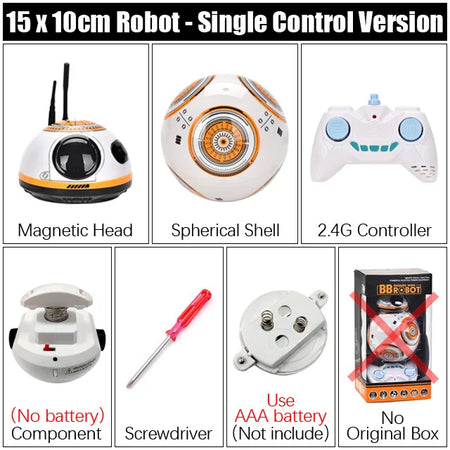 RC Robot with Gesture Control &amp; Sound Effects - Remote Controlled Toy No original box 3
