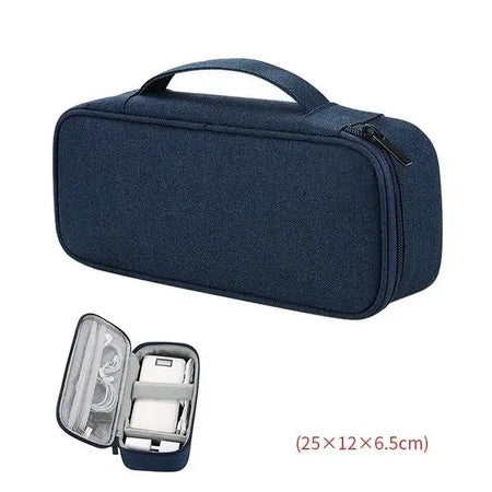 Fashion Organizer Bag Pouch &ndash; Waterproof Travel Case Navy Blue - L