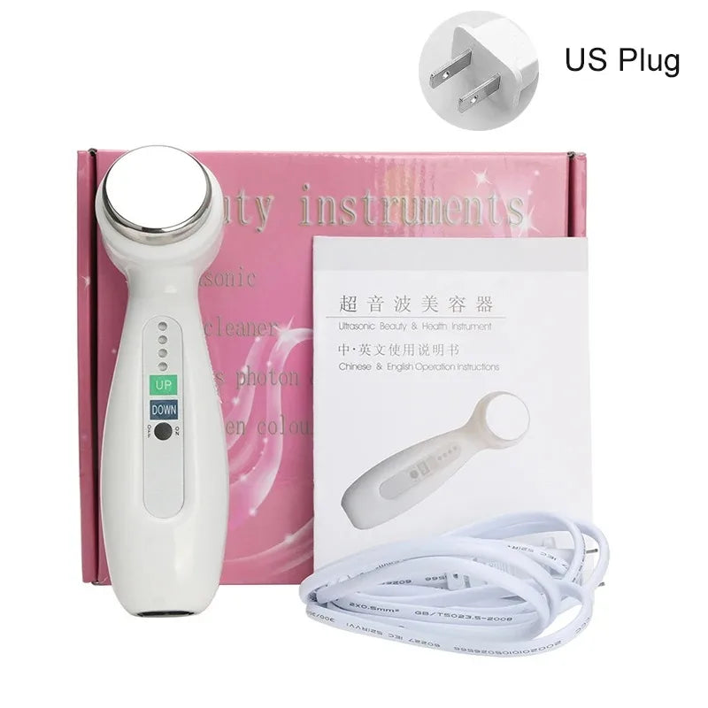 1Mhz Cavitation Ultrasonic Facial Cleaner &ndash; Skin Tightening US Plug-With BOX