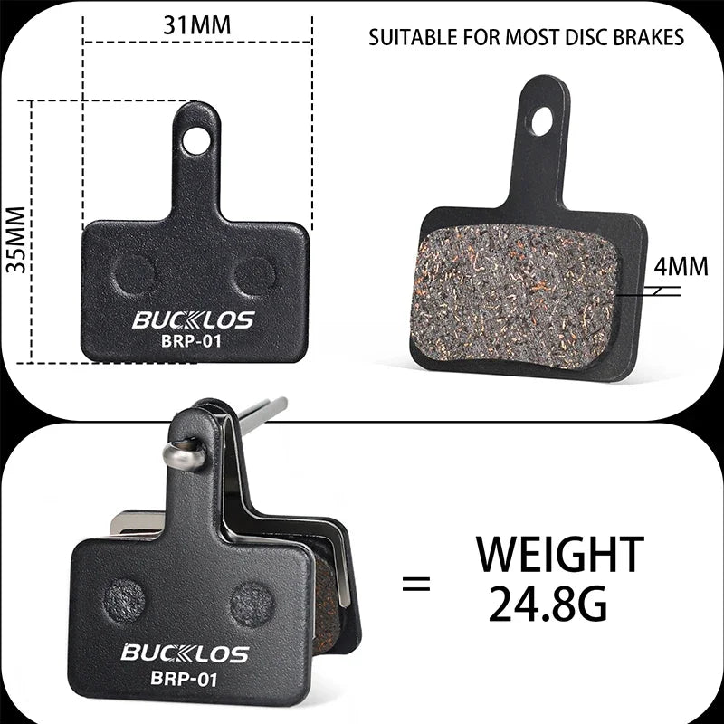BUCKLOS Bicycle Hydraulic Disc Pad - Heat Dissipation