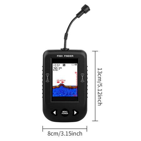 Portable Sonar Fish Finder with LCD Display - Ideal for Kayak &amp; Night Fishing
