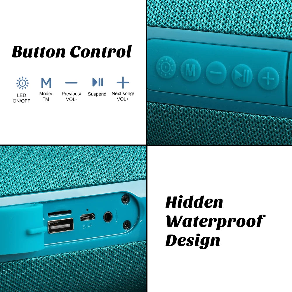 T&amp;G TG537 Waterproof Bluetooth Speaker - Portable Outdoor Soundbar