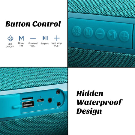 T&amp;G TG537 Waterproof Bluetooth Speaker - Portable Outdoor Soundbar