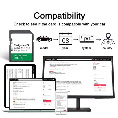 FX V12 West Sat Nav Map Version RNS310 SD Card &ndash; Antifog