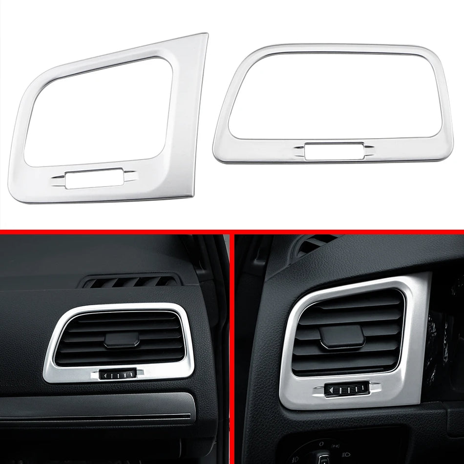 Volkswagen Golf MK7/MK7.5 Air Outlet Trim, Silver ABS Vent Panel Covers