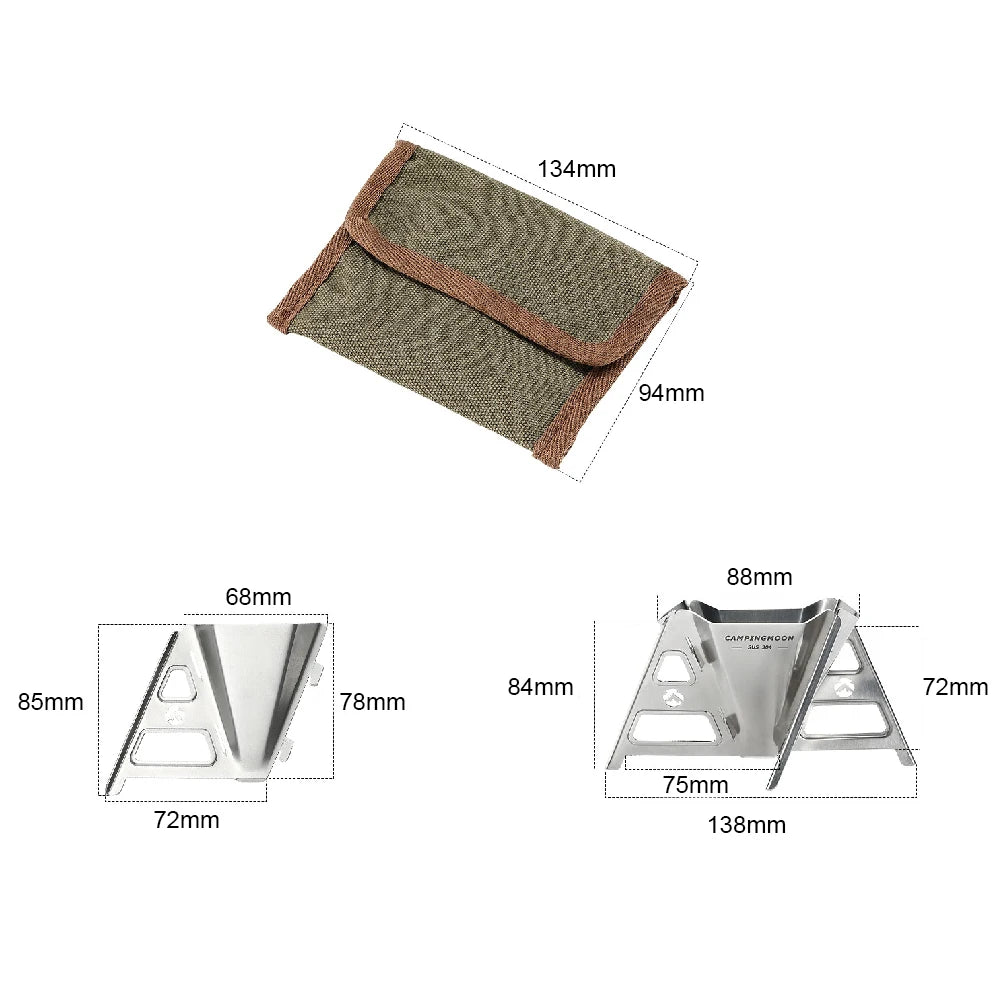 Stainless Steel Coffee Filter Rack Dripper &ndash; Foldable Design