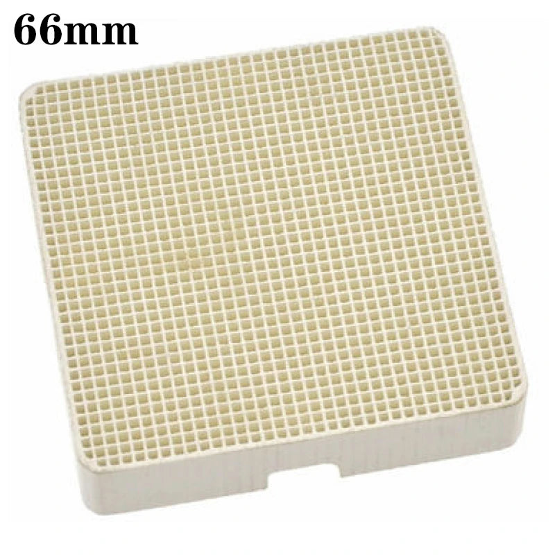 Honeycomb Ceramic Soldering Board with Special Needles for Jewelry Making Square 66x66x12mm
