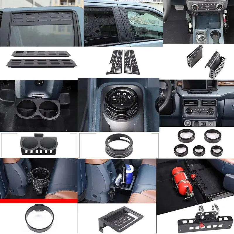 Painel de Ventilação Traseiro Interior em Liga de Alumínio Ford Maverick 2022