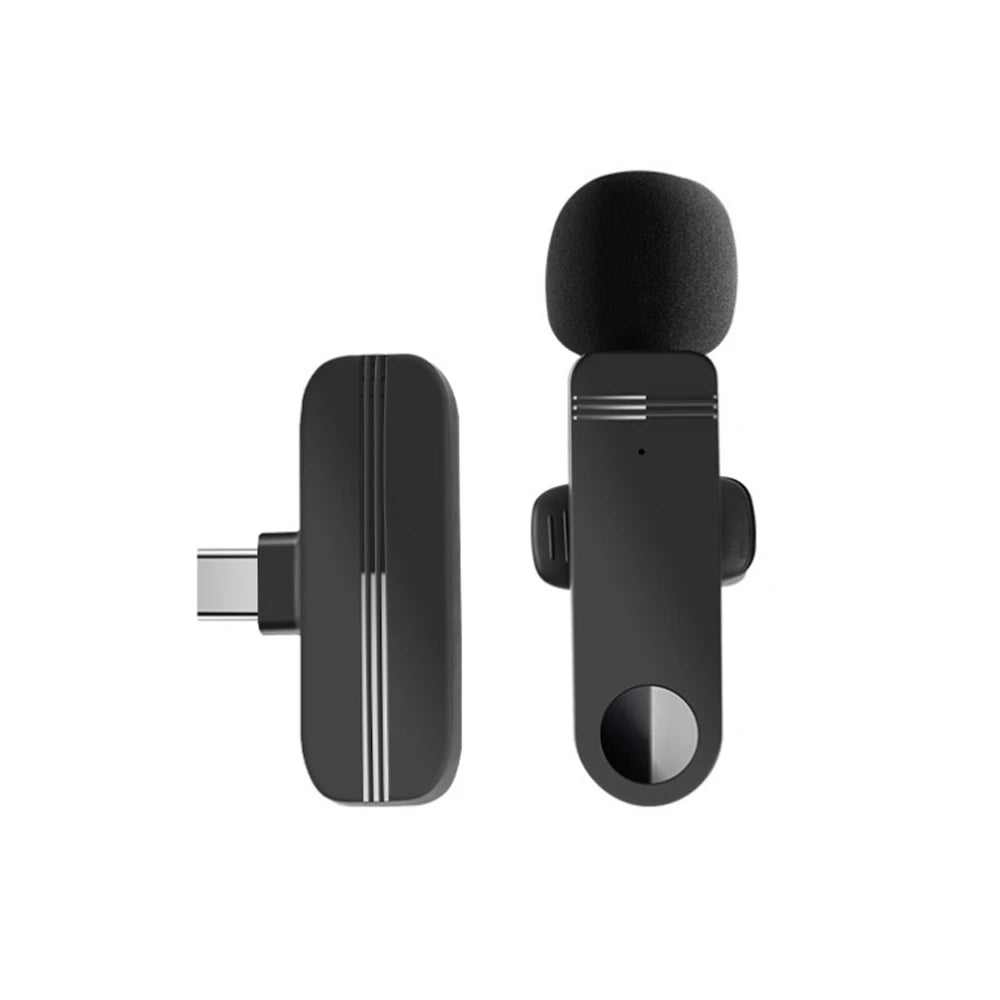 Lavalier Wireless Microphone Clip On Mic &ndash; Low Latency 1-in-1 for Type C