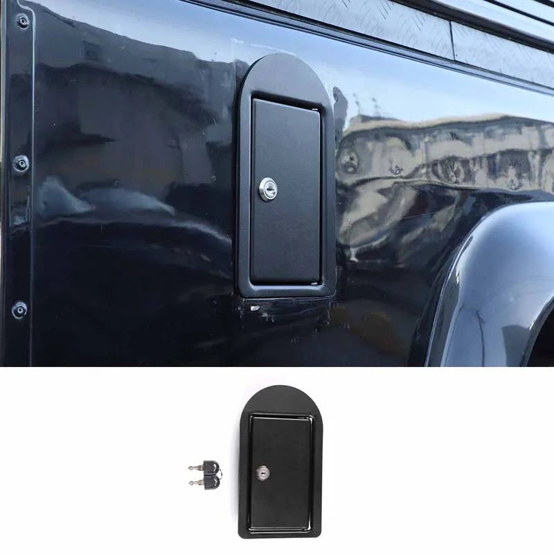 Tappo serbatoio carburante nero in lega di alluminio per Defender 90 110