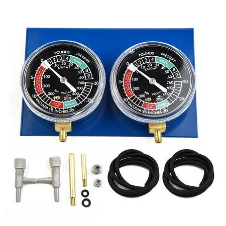 1Set Motorcycle Carburetor Fuel Vacuum Gauge Balancer Synchronizer Tool W/ Hose Kit Metal Plastic For 2cylinder Machines 15x10cm by InterCyprus Trading Ltd