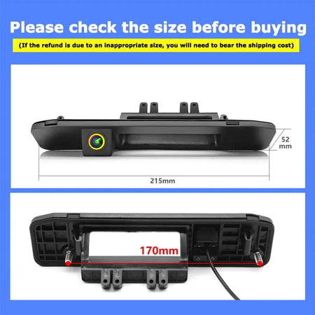 For Mercedes Benz Clase V W447 2015-2024 Car Trunk Handle Camera Backup Camera Reverse Parking Camera by InterCyprus Trading Ltd