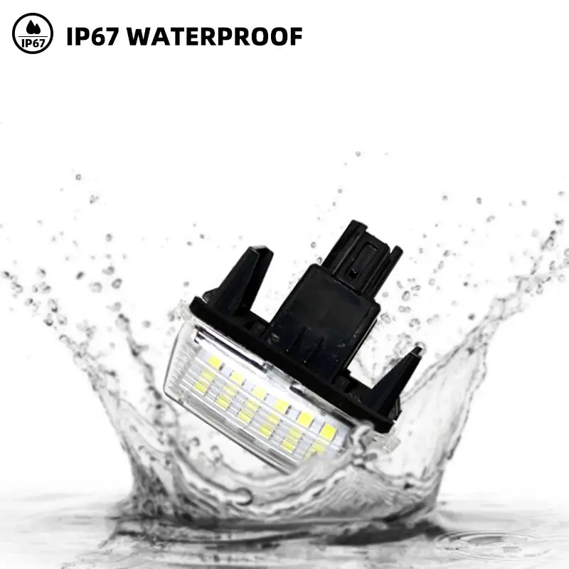 2Pcs LED License Number Plate Light Lamps for Toyota Camry Avalon Auris E18 Vios Esquire Avensis Esquire EZ Noah Proace City SAI by InterCyprus Trading Ltd