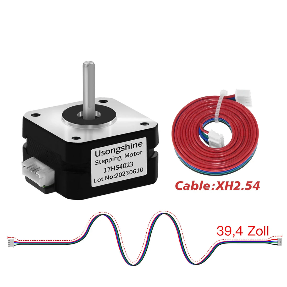 Usongshine Nema 17 Stepper Motor 17HS4401 &ndash; Precision Performance for CNC and 3D Printing