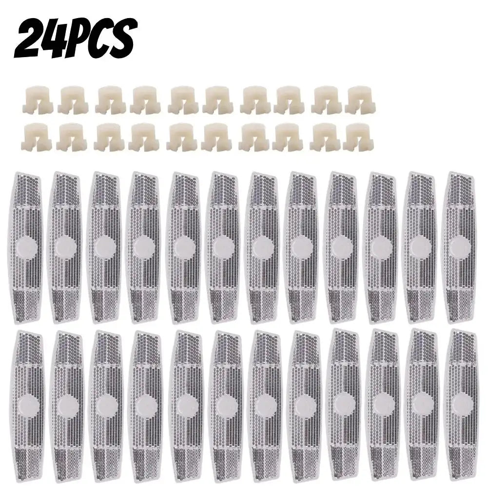 Fish Shaped Safety Spoke Reflectors For Bicycle Rim Light 24PCS