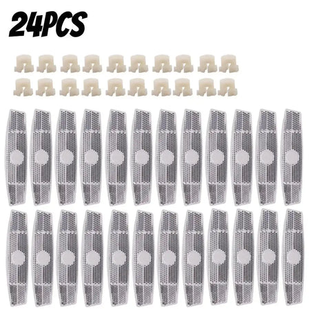 Fish Shaped Safety Spoke Reflectors For Bicycle Rim Light 24PCS