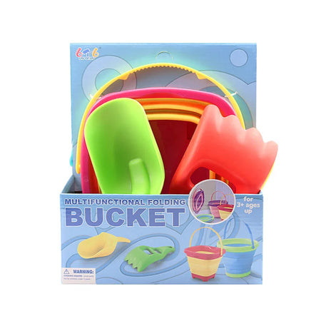 STF00469 Foldable Beach Bucket &ndash; Portable Sand Toy For Kids STF00469 FBchan