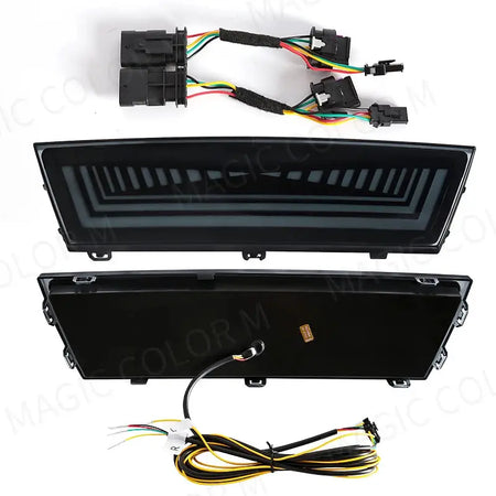For Tesla Model Y 2019 2020 2021 2022 3-in-1 Functions Rear Running Light Brake Dynamic Yellow Turn Signal Lamp LED Pilot Light by InterCyprus Trading Ltd