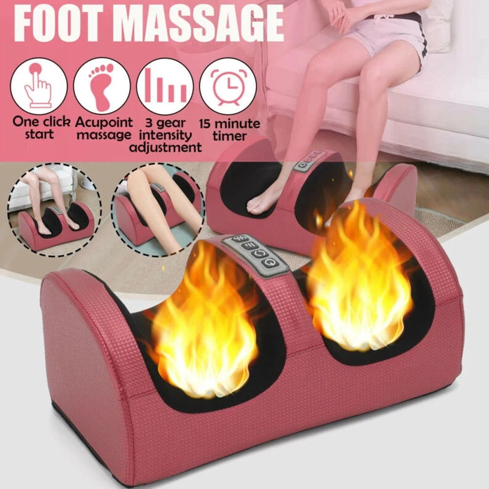Electric Foot Massager Shiatsu - Deep Tissue Kneading Heat