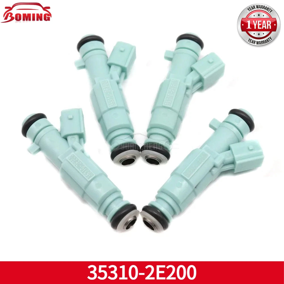 Inyectores de Combustible 4pcs de Alta Calidad Ajuste Directo para Hyundai Kia