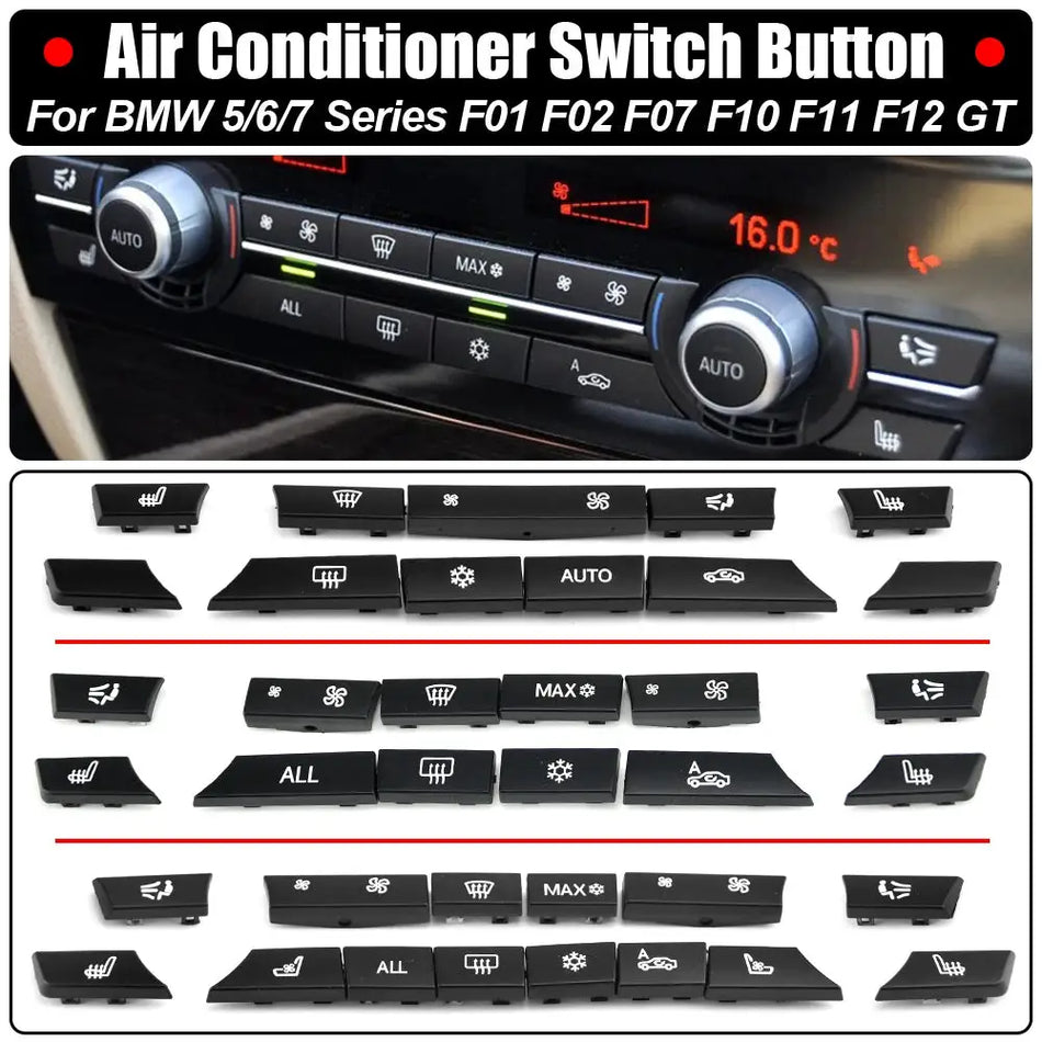 Dashboard AC Heater Switch Cover for BMW 5/6/7 Series F10 F06 F12 by InterCyprus Trading Ltd