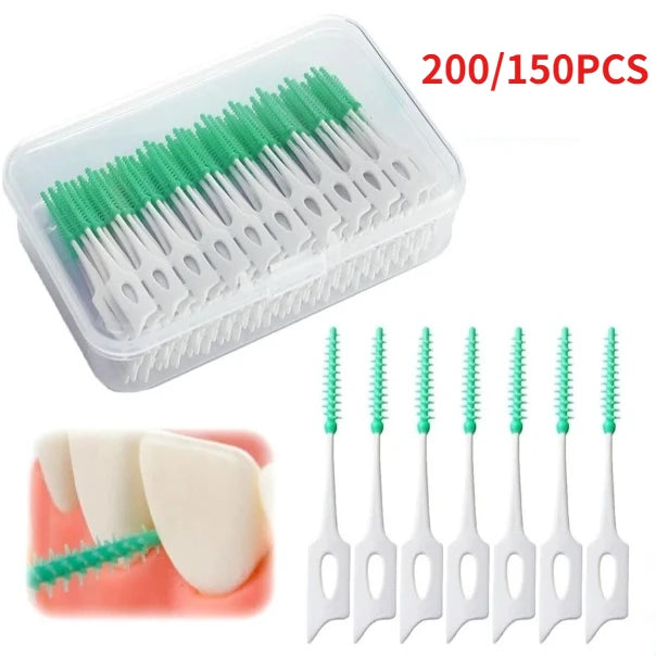 Interdental Brush Silicone Dental Cleaning 150To200Pcs