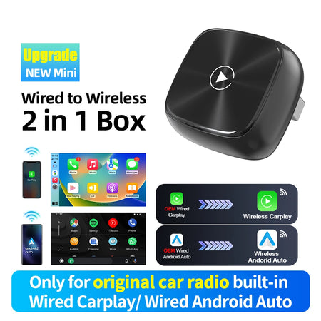 CarPlay Adapter Wireless Android Car Dongle - 2in1 Plus CP218