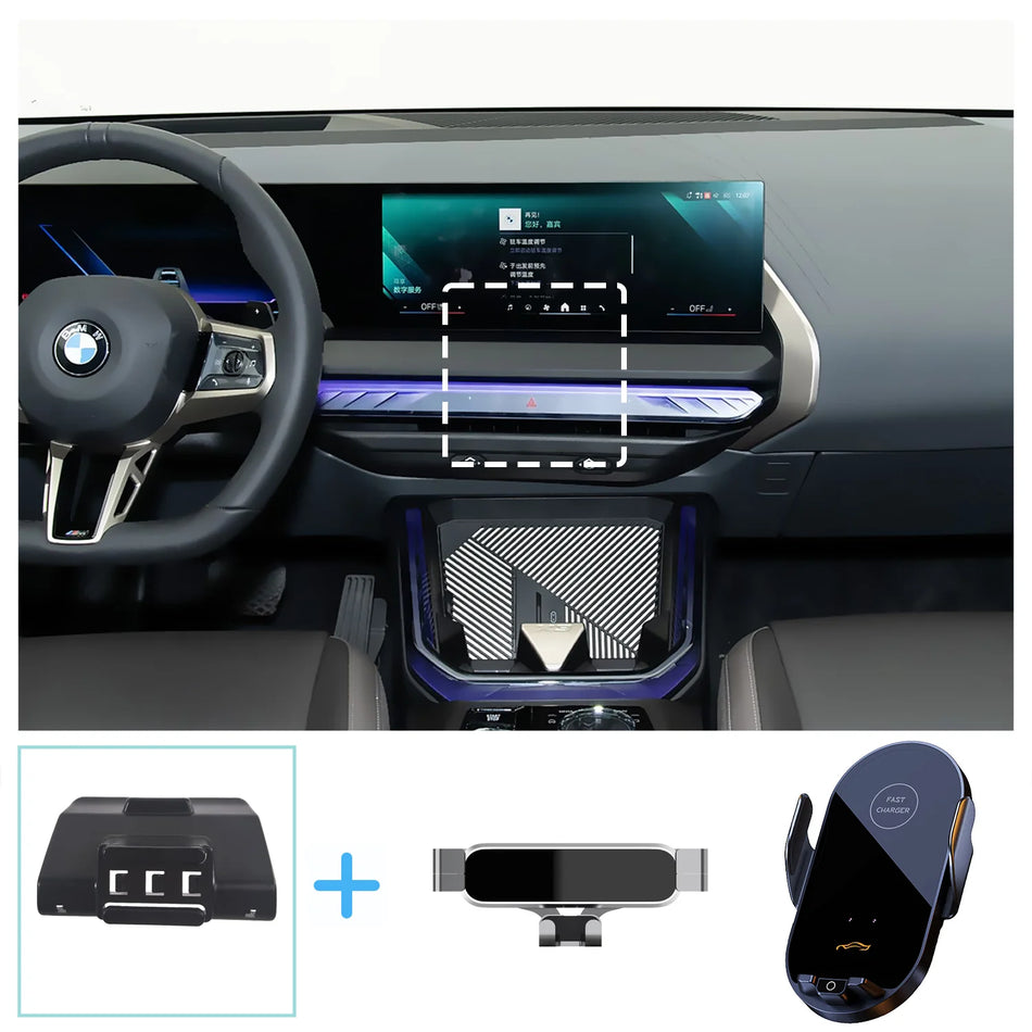 BMW X3 G45 2025 Trådlös Laddning Gravitation Ställ Telefonfäste