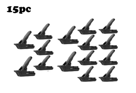 Awning Clamp Tarp Clips &ndash; Ultimate Outdoor Stability black-15pc