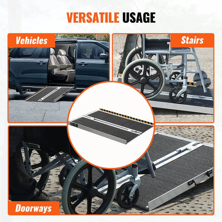Portable Wheelchair Ramp - Non-Slip Design