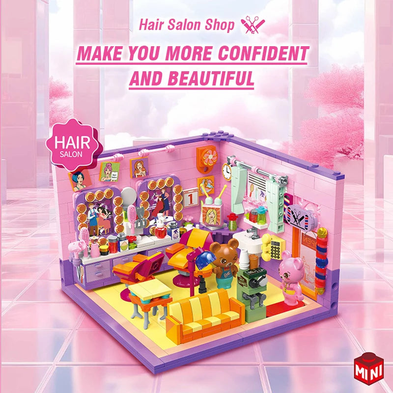 Street View Building Blocks &ndash; Creative Coffee Shop Assembly Set