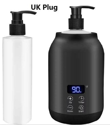 250ML Electric Massage Oil Warmer &ndash; Digital LED Touch Screen Black UK Plug / 250ml