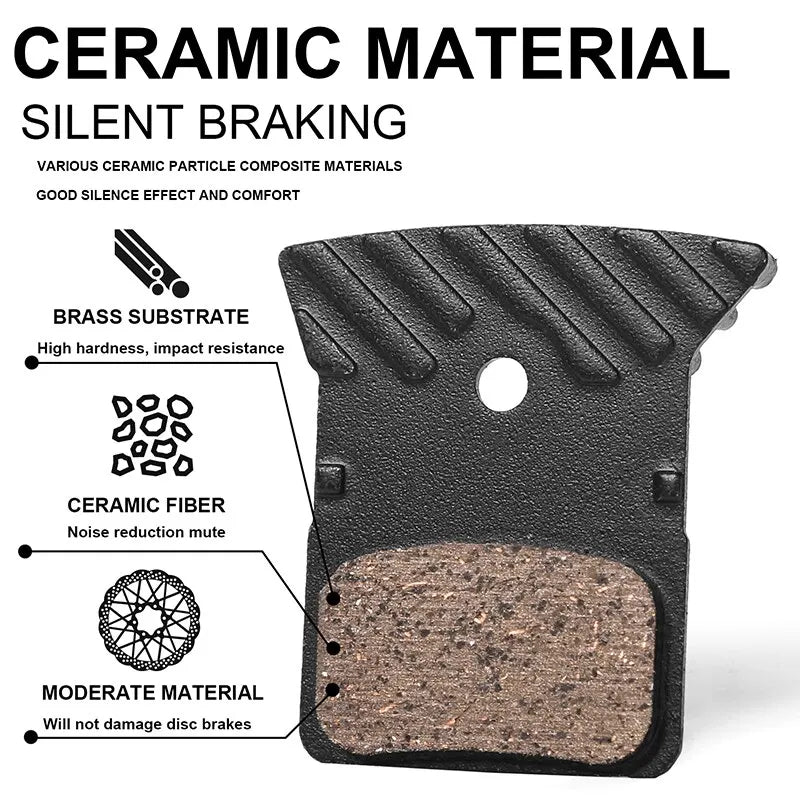 Bucklos keramické hydraulické destičky brzd pro Shimano MTB silniční kolo