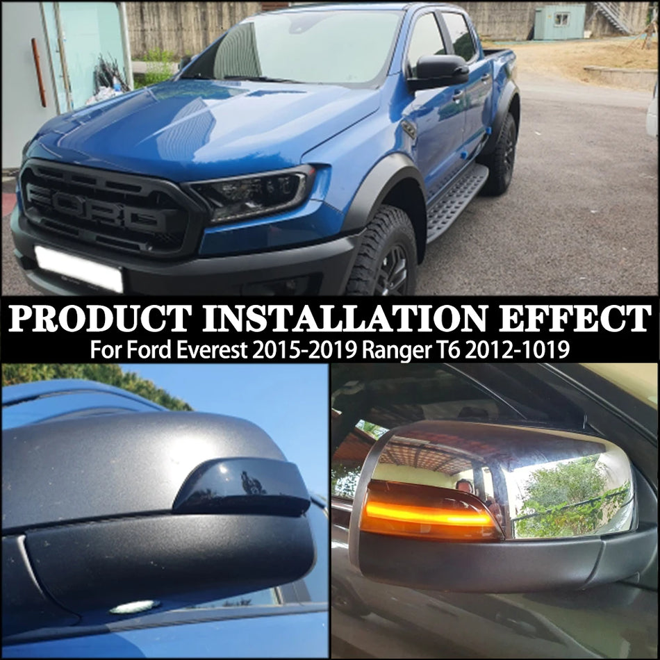 Lumină de semnalizare pentru oglinda laterală cu LED dinamic pentru Ford Ranger T6, Everest