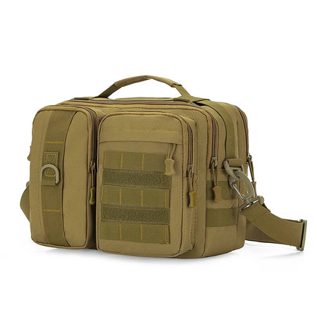 Trekking Tactical Handbags &ndash; Durable Nylon Molle Bag Khaki