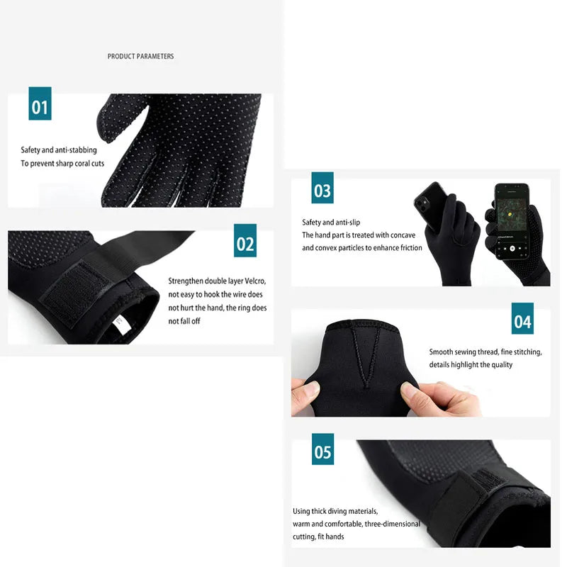 Neoprene Diving Palm Gloves &ndash; Keep Warm, Wear Resistant