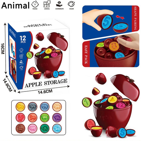 Apple Smart Egg 3D Puzzle &ndash; Fine Motor Skills Development BZS00626 G
