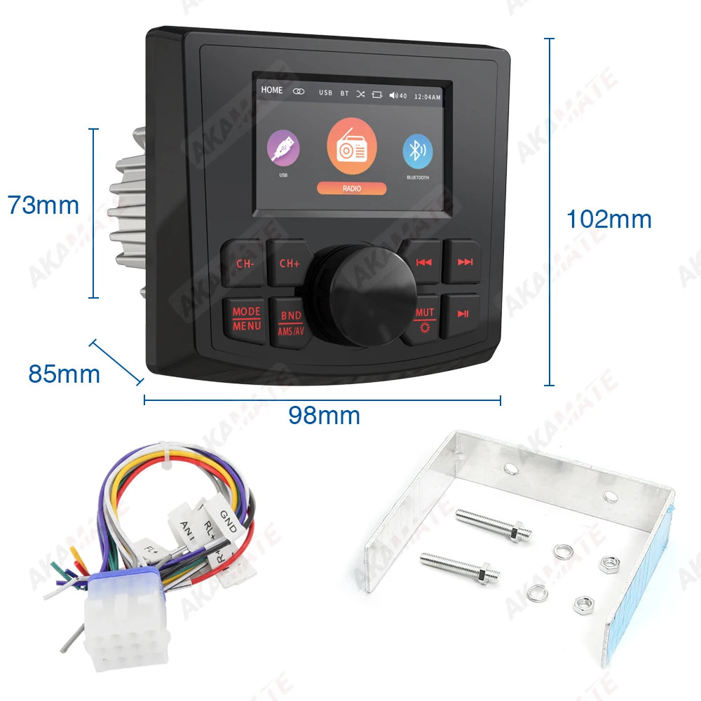 MP5 Radio MS-52RV-1 &ndash; Waterproof IPX5 Bluetooth Receiver