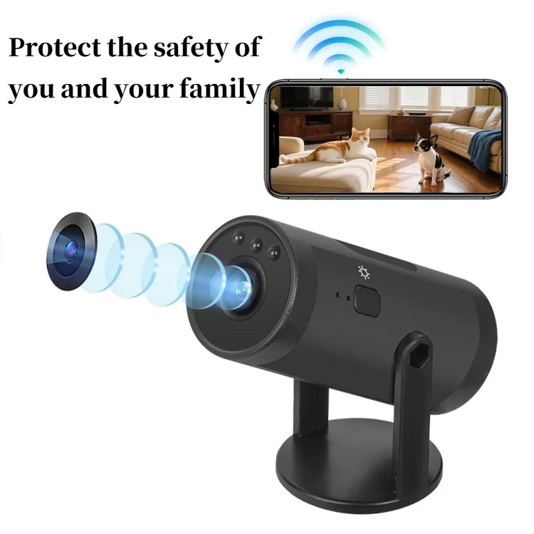 HD 1080P Mini WiFi Camera - Indoor Security &amp; Baby Monitor with Night Vision Black