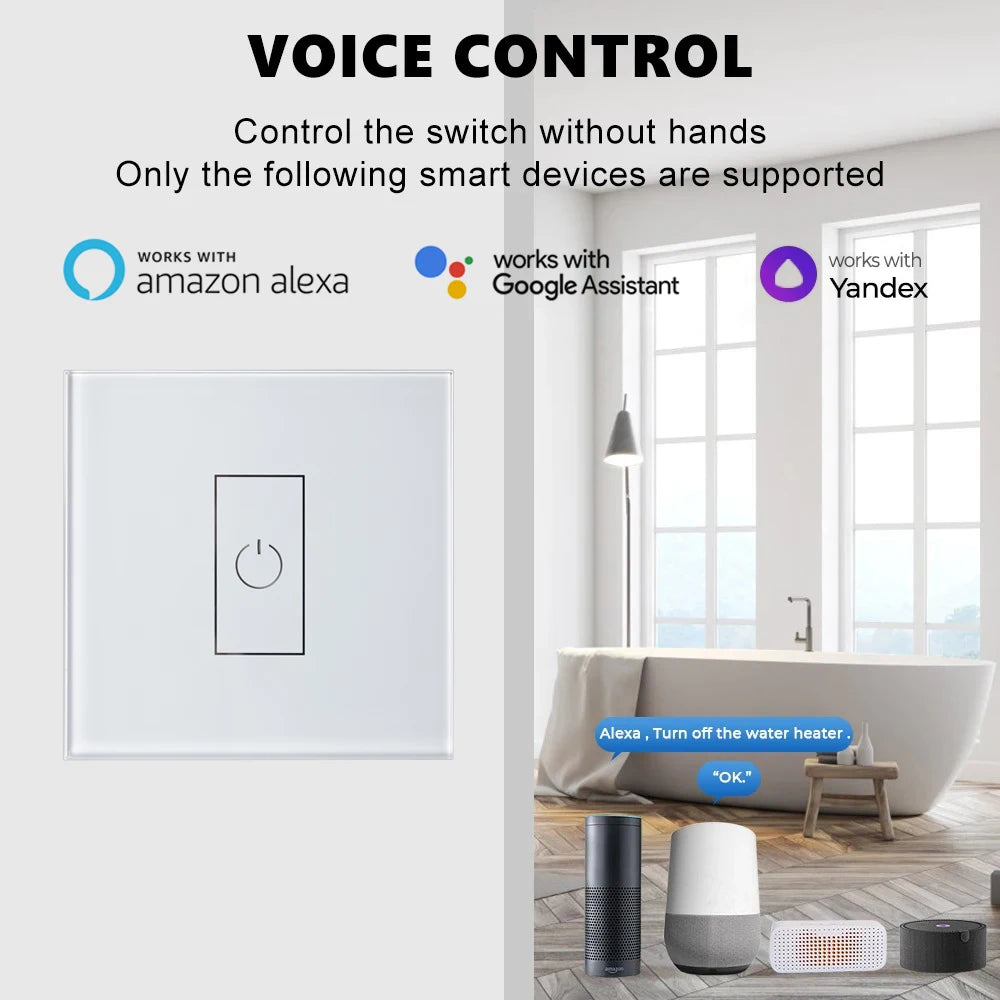 CLOUDRAKER Tuya Smart WiFi 40A High Power Switch for Home Appliances