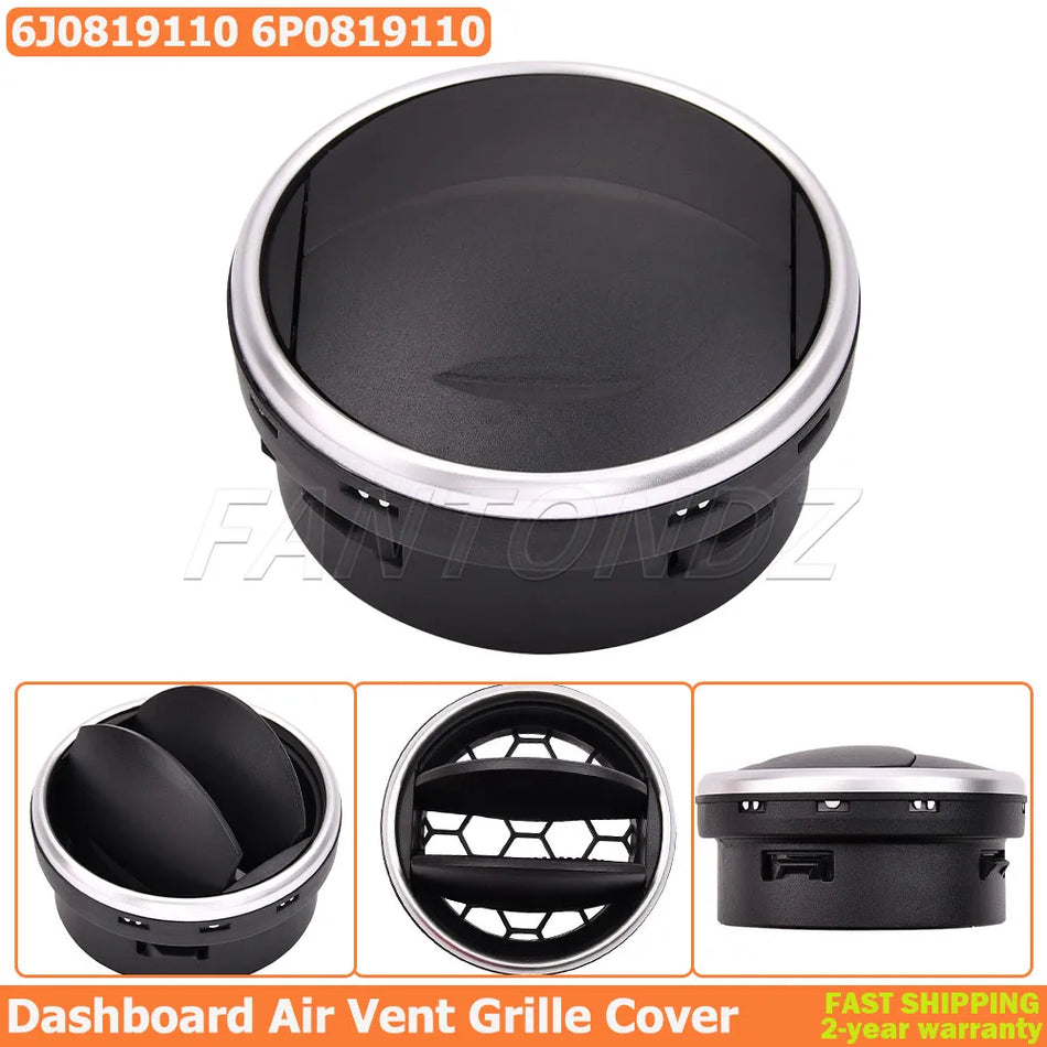 Cubierta de rejilla de ventilación del tablero negra para Seat Ibiza 6J 6P 2008-2017