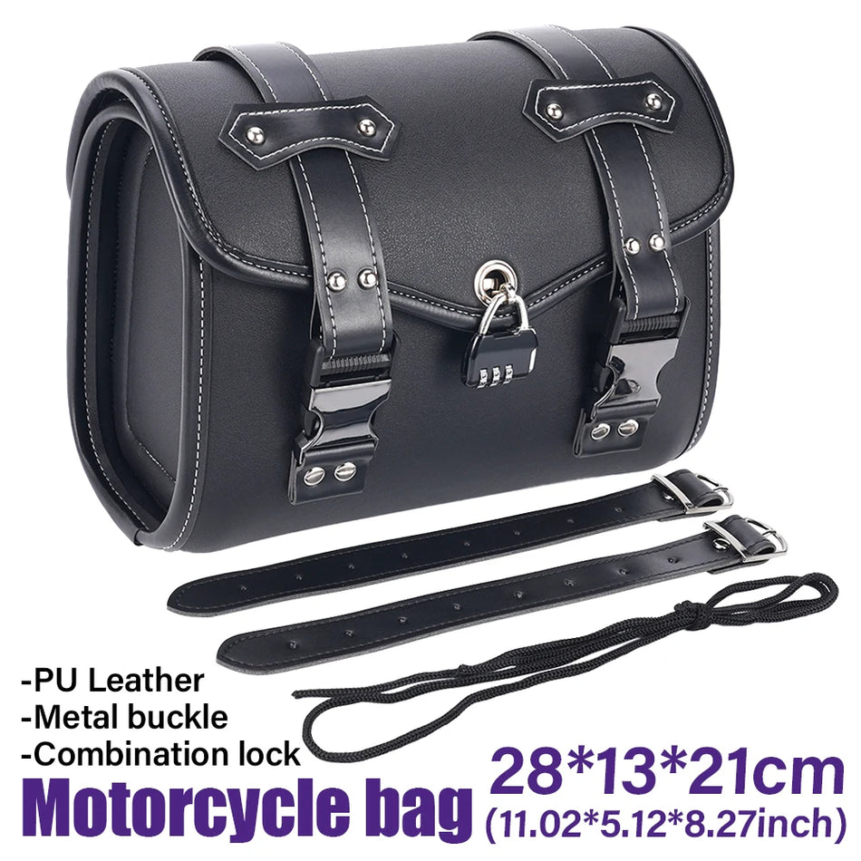 Harley Saddlebag with Password Lock, Waterproof Leather
