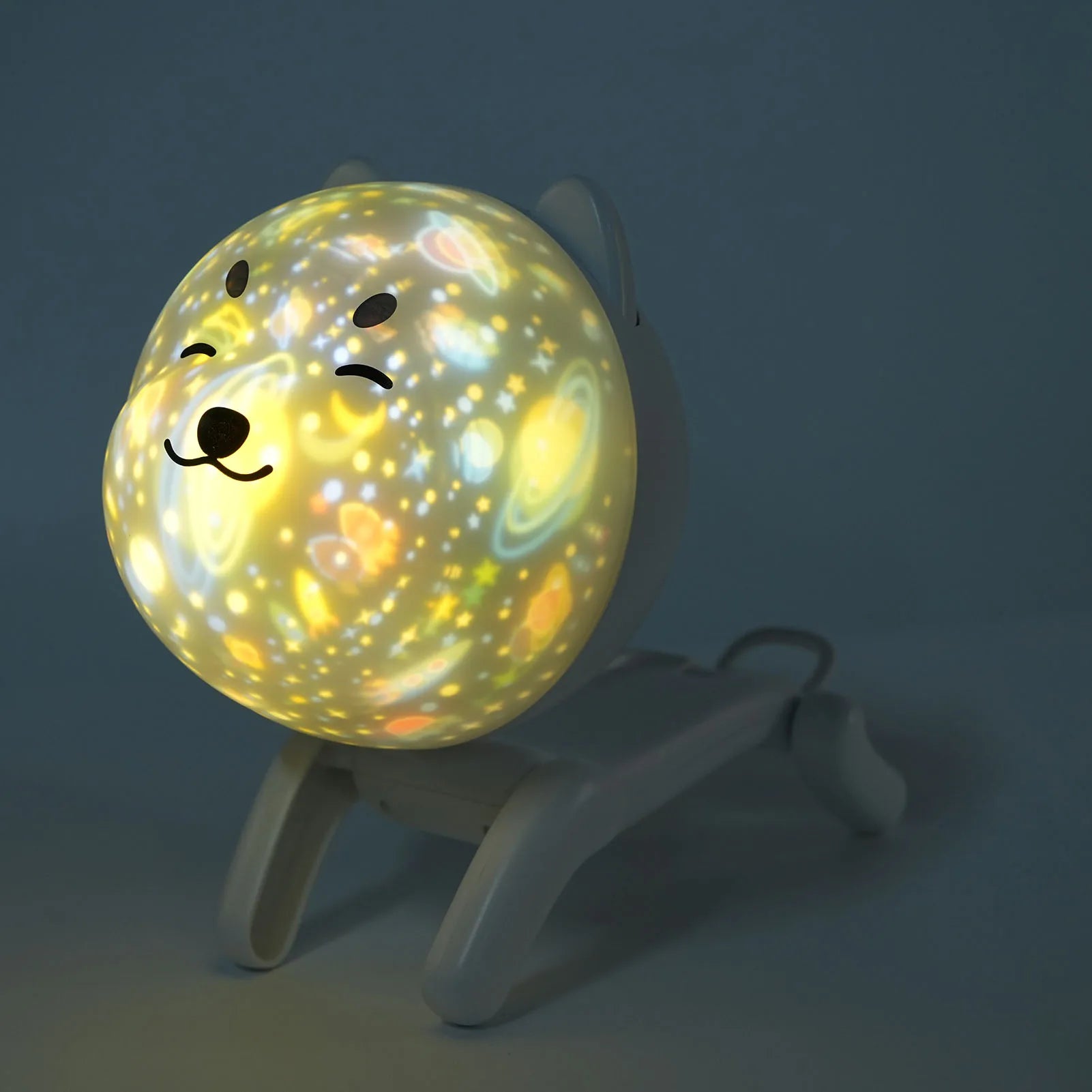 Dog Projector Night Lamp &ndash; Rotating LED Star Light