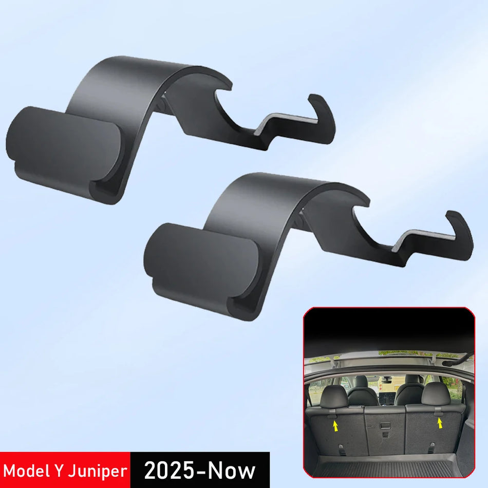 Haken für die Kopfstütze der Rücksitze mit Regenschirmhalter für Tesla Model Y Juniper 2 Stück