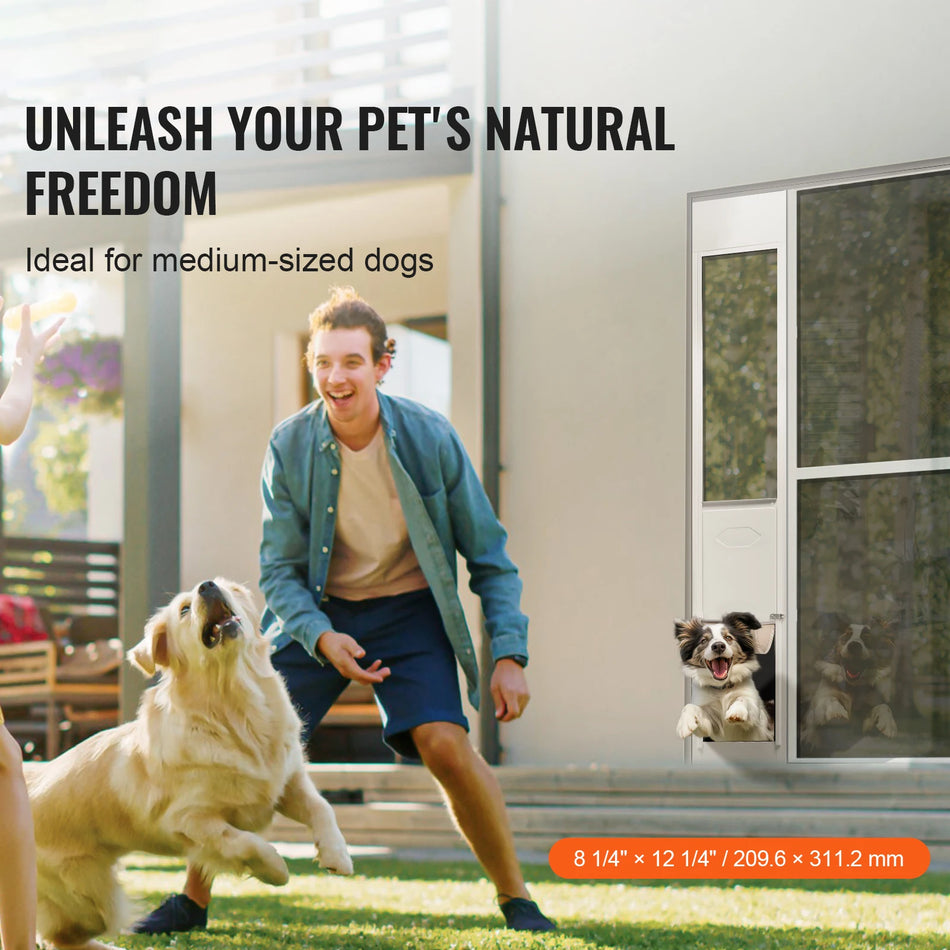 SucceBuy Dog Door Sliding Glass Door &ndash; Adjustable Height