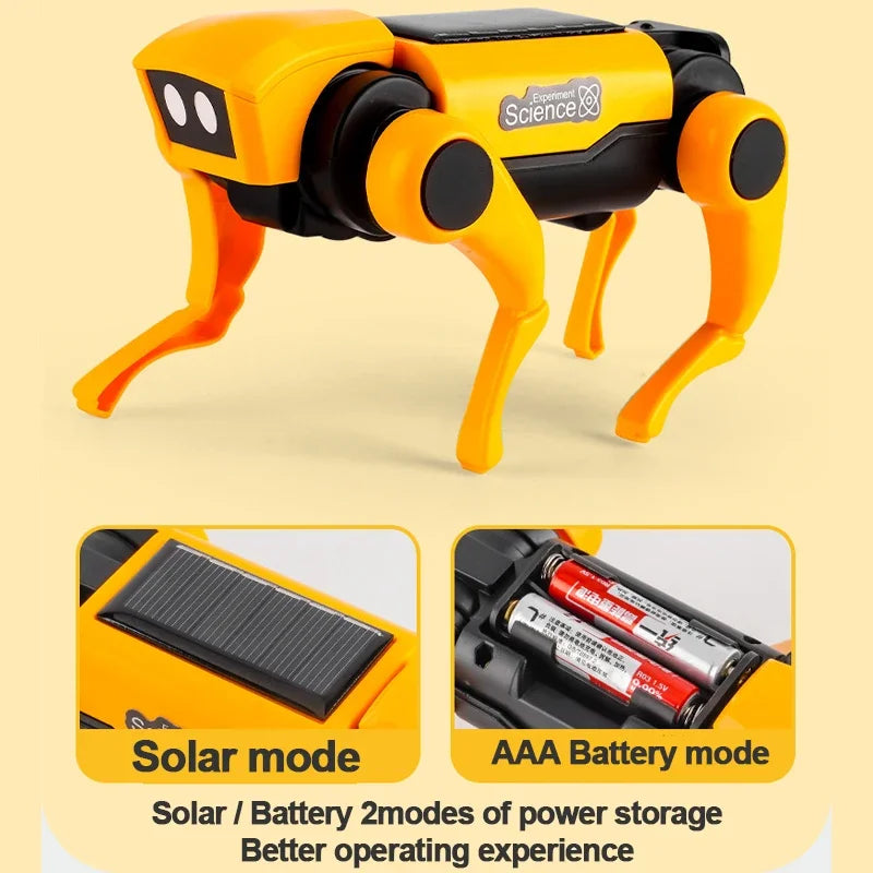 Solar Robot Dog Cat Science Experiment Kit &ndash; Solar Powered