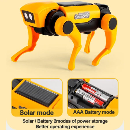 Solar Robot Dog Cat Science Experiment Kit &ndash; Solar Powered