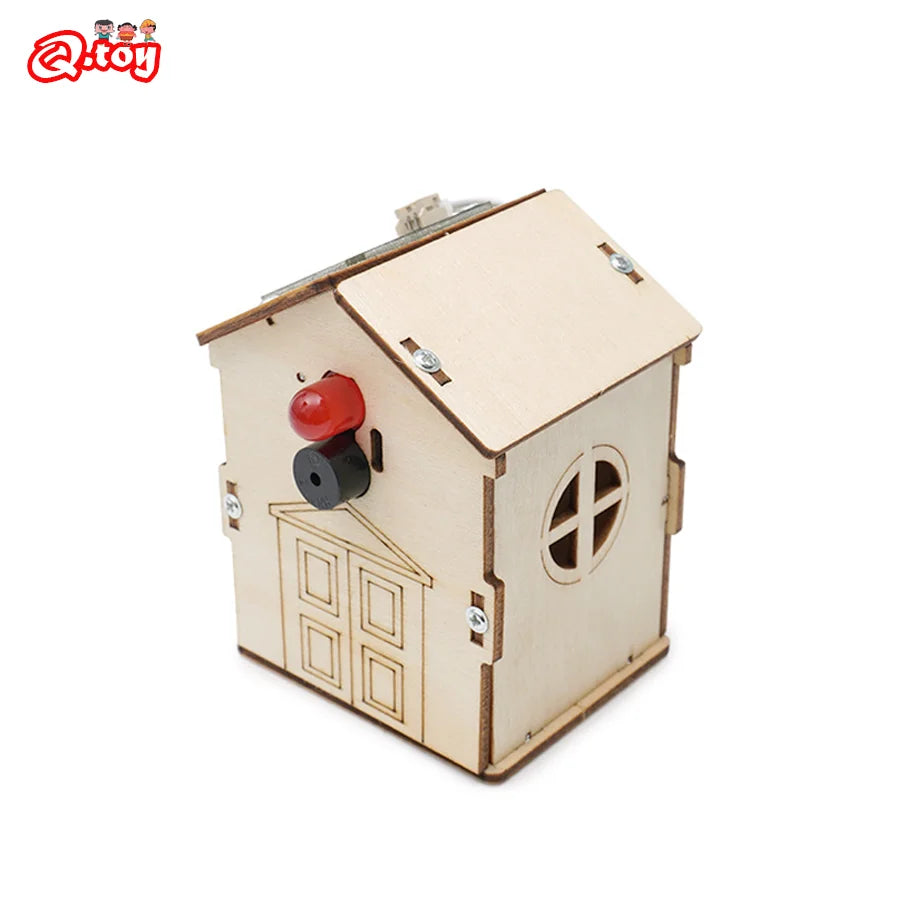 DIY Alarm za Kišu STEM Set Drveni Igračke za Obrazovanje u Znanosti