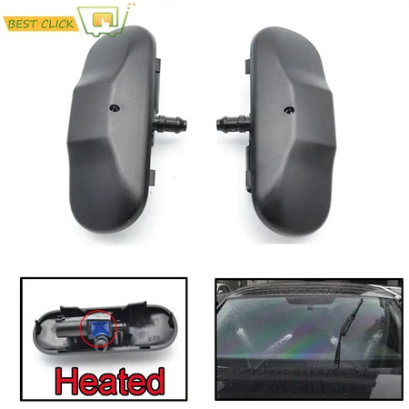 Misima Pair Front Windshield Washer Nozzles Jet Heated Set For VW Tiguan Amarok Scirocco Passat B6 EOS Touran Sharan Caddy Jetta by InterCyprus Trading Ltd