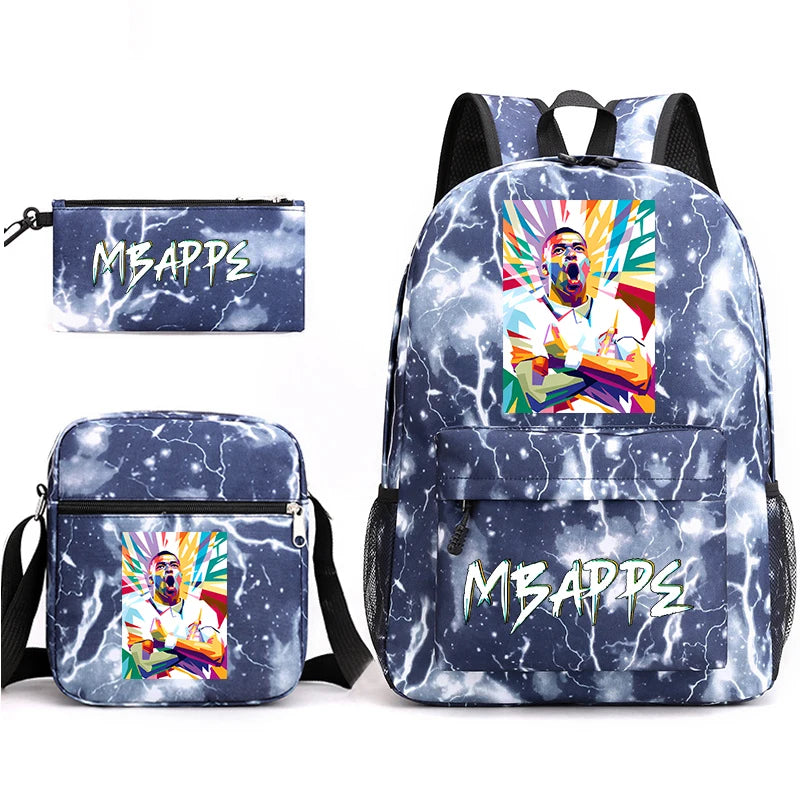 print student backpack set children's school bag shoulder bag pencil case 3-piece set 2